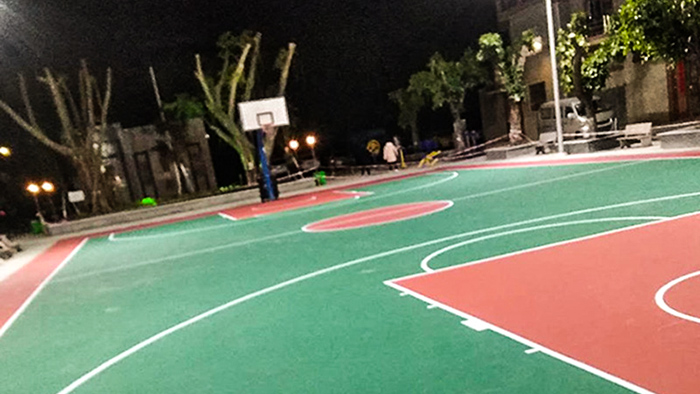 彩色籃球場造價低